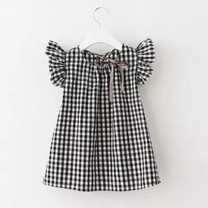 NWT Toddler 3T Gingham Plaid Dress Black & White